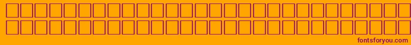 OceanRegular Font – Purple Fonts on Orange Background