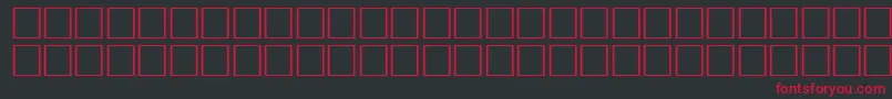 フォントOceanRegular – 黒い背景に赤い文字