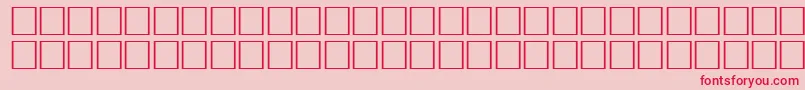 OceanRegular Font – Red Fonts on Pink Background