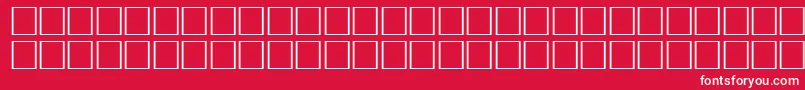 OceanRegular Font – White Fonts on Red Background