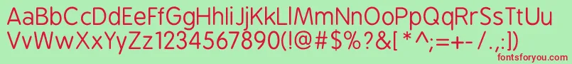 Bpreplay Font – Red Fonts on Green Background