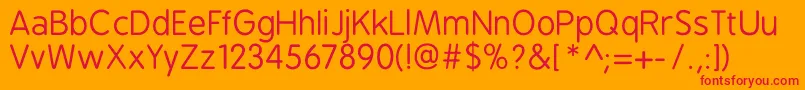 Bpreplay Font – Red Fonts on Orange Background
