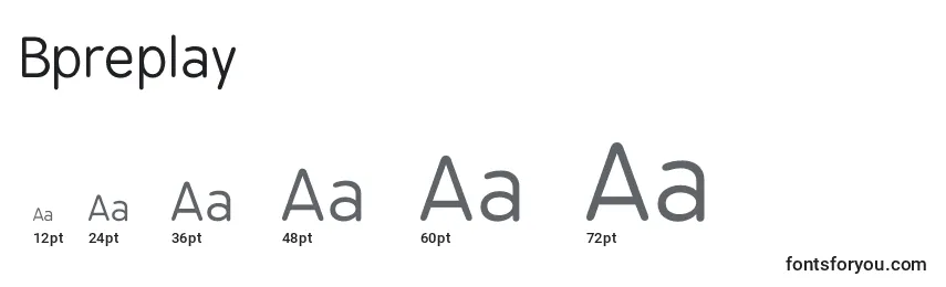 Bpreplay Font Sizes