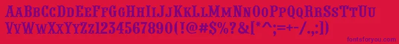 Шрифт APresentumcpsnr – фиолетовые шрифты на красном фоне