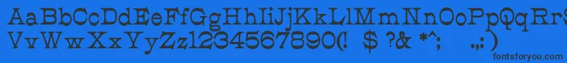 JmhCajitaBold Font – Black Fonts on Blue Background