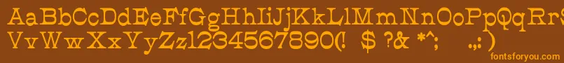 JmhCajitaBold Font – Orange Fonts on Brown Background