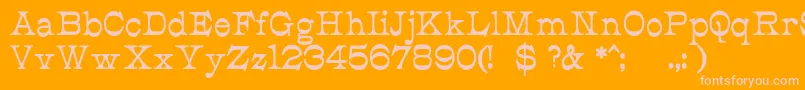 JmhCajitaBold Font – Pink Fonts on Orange Background