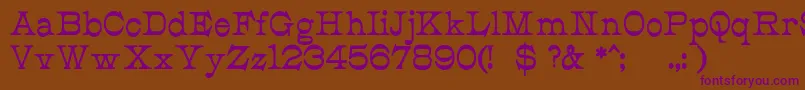 JmhCajitaBold Font – Purple Fonts on Brown Background