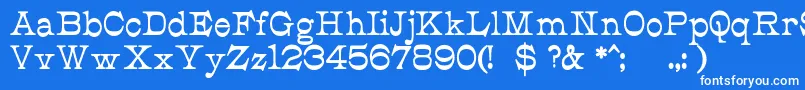 JmhCajitaBold Font – White Fonts on Blue Background