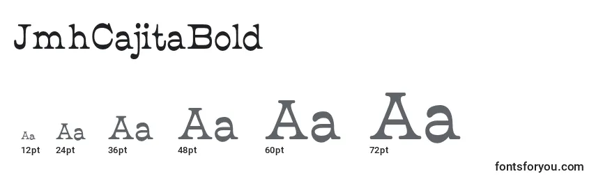 JmhCajitaBold Font Sizes