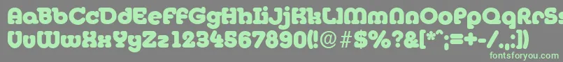More about MexicoserialHeavyRegular Font MexicoserialHeavyRegular Font – Green Fonts on Gray Background