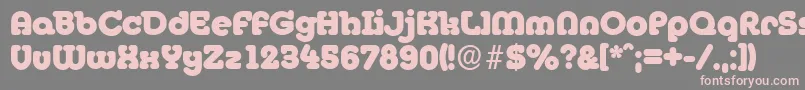 MexicoserialHeavyRegular Font – Pink Fonts on Gray Background