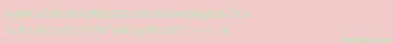 AngsanaNew Font – Green Fonts on Pink Background