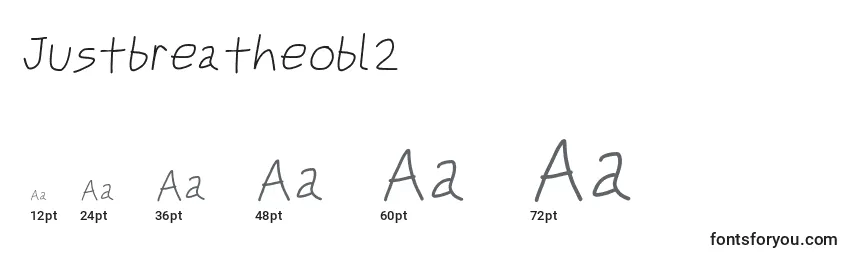 Justbreatheobl2 Font Sizes