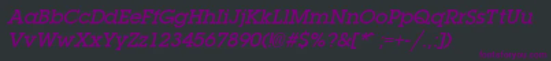Laplanddemibold ffy Font – Purple Fonts on Black Background