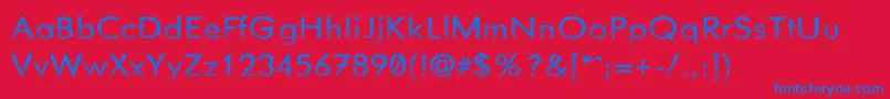 NeedGlasses Font – Blue Fonts on Red Background