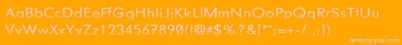 NeedGlasses Font – Pink Fonts on Orange Background