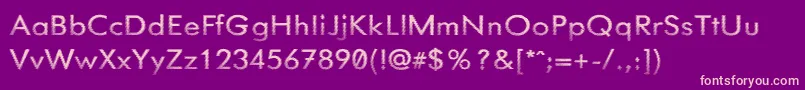 NeedGlasses Font – Pink Fonts on Purple Background