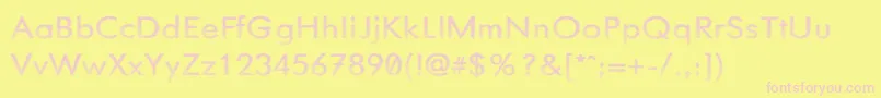 NeedGlasses Font – Pink Fonts on Yellow Background