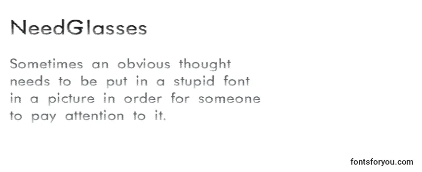 Review of the NeedGlasses Font