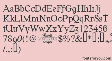 Fonte font – Black Fonts On Pink Background