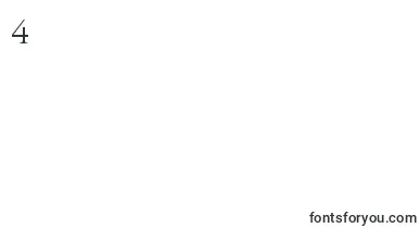 Fonte font – Fonts Number 4