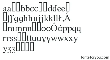 Fonte font – polish Fonts