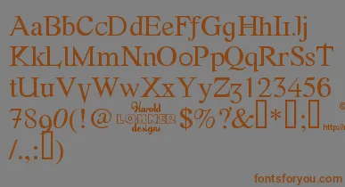 Fonte font – Brown Fonts On Gray Background