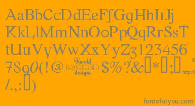 Fonte font – Gray Fonts On Orange Background