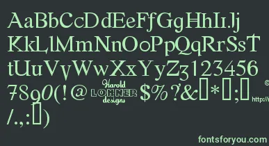 Fonte font – Green Fonts On Black Background