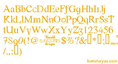 Fonte font – Orange Fonts On White Background