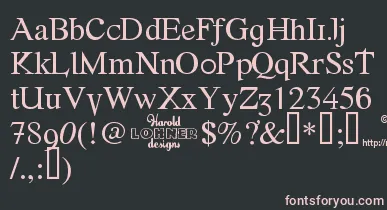 Fonte font – Pink Fonts On Black Background