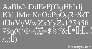Fonte font – White Fonts On Gray Background