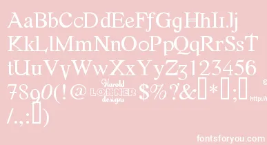 Fonte font – White Fonts On Pink Background