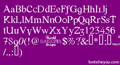 Fonte font – White Fonts On Purple Background