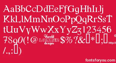 Fonte font – White Fonts On Red Background