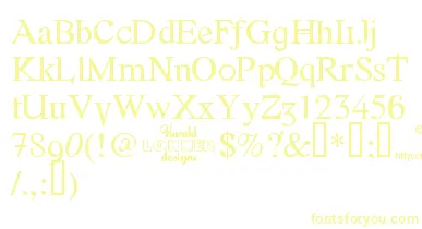 Fonte font – Yellow Fonts On White Background