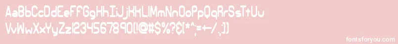 Elsewhe2 Font – White Fonts on Pink Background