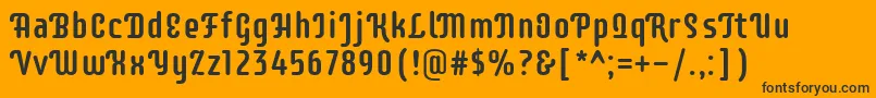 SupermercadooneRegular Font – Black Fonts on Orange Background