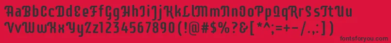 SupermercadooneRegular Font – Black Fonts on Red Background