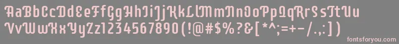 Шрифт SupermercadooneRegular – розовые шрифты на сером фоне