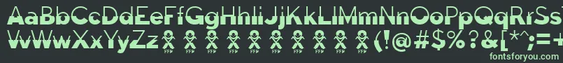 DisolutaFontFfp Font – Green Fonts on Black Background