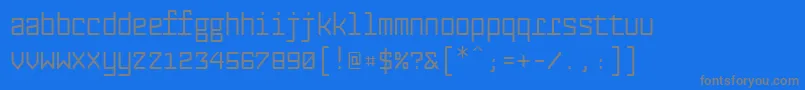 Fabryka4fMedium Font – Gray Fonts on Blue Background