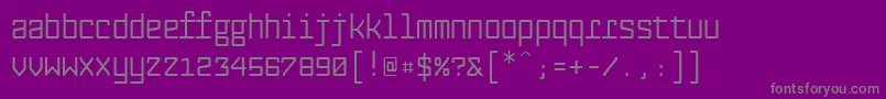 Шрифт Fabryka4fMedium – серые шрифты на фиолетовом фоне