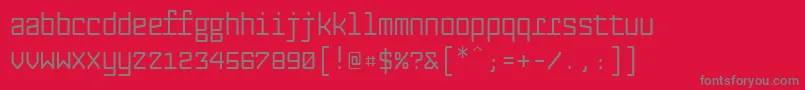 Fabryka4fMedium Font – Gray Fonts on Red Background