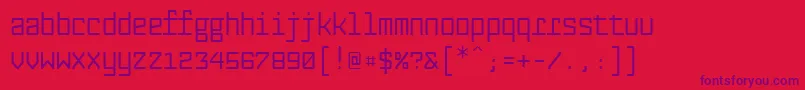 Fabryka4fMedium Font – Purple Fonts on Red Background