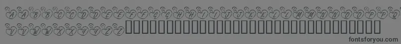 KrOnlineLove Font – Black Fonts on Gray Background