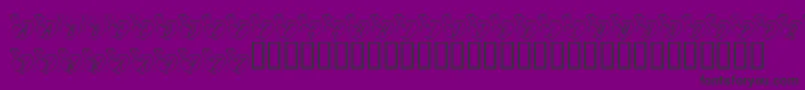KrOnlineLove Font – Black Fonts on Purple Background