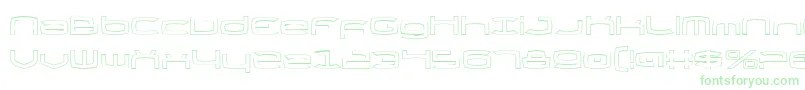 ThundergodOutline-Schriftart – Grüne Schriften