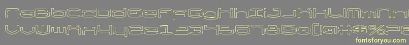 More about ThundergodOutline Font ThundergodOutline Font – Yellow Fonts on Gray Background